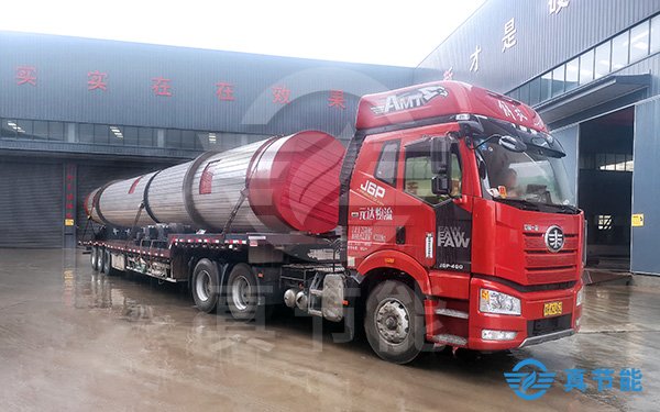 回轉(zhuǎn)滾筒污泥干化機輸送現(xiàn)場